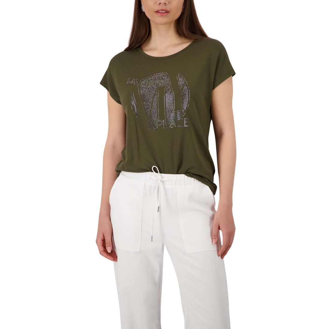 T-Shirt mit Strasssteinen - Mode von Monari