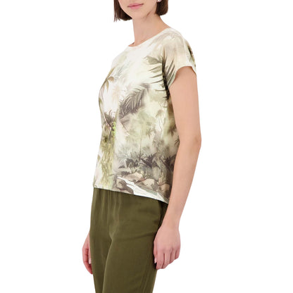 T-Shirt mit tropischen Print - Mode von Monari