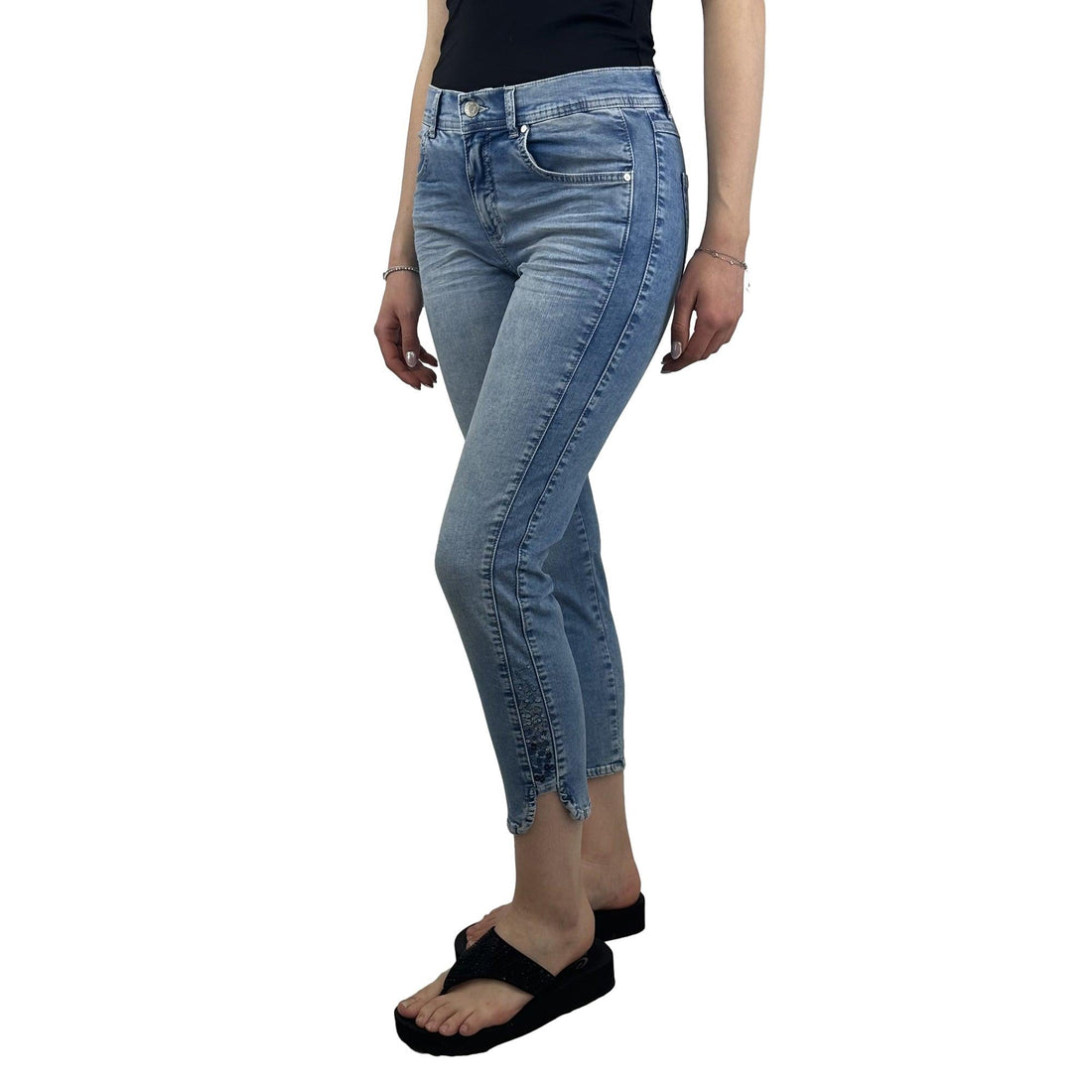 Jeans 7/8 mit Waschnung - Mode von Angels