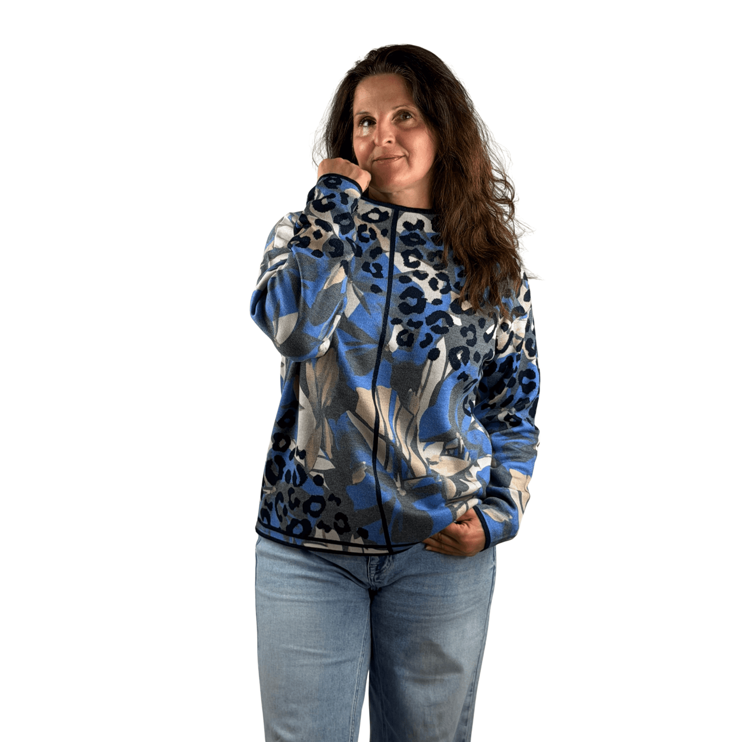 Pullover mit Leoprint - Mode von Betty Barclay