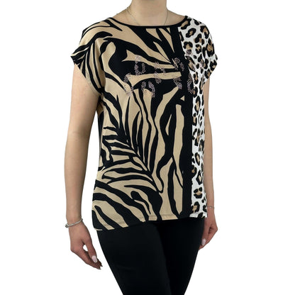 Shirt mit Leo - Muster - Mode von Betty Barclay