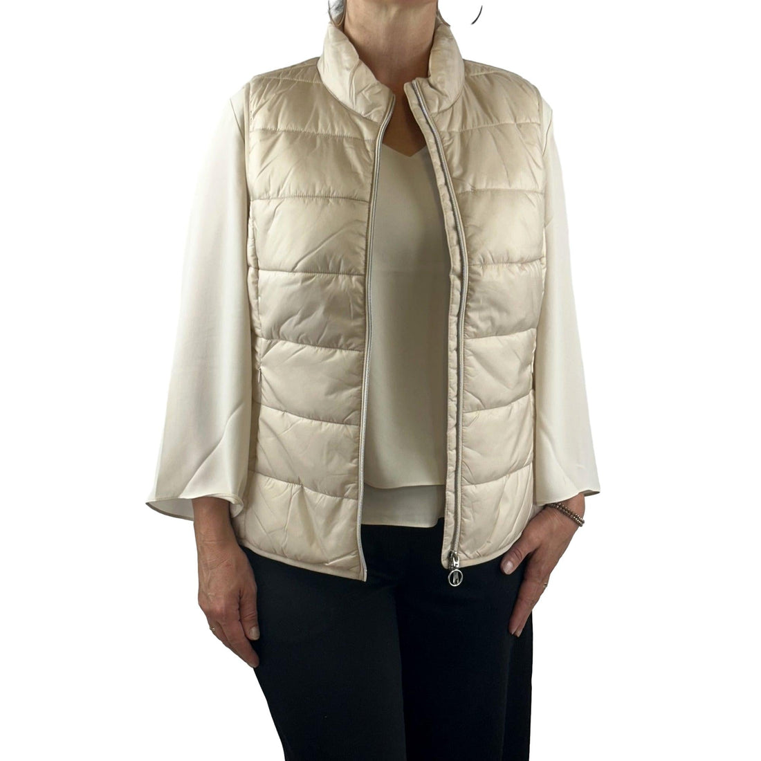 Steppweste mit angeschnittenem Kragen. Mode von Betty Barclay. Seidel Moden Onlineshop