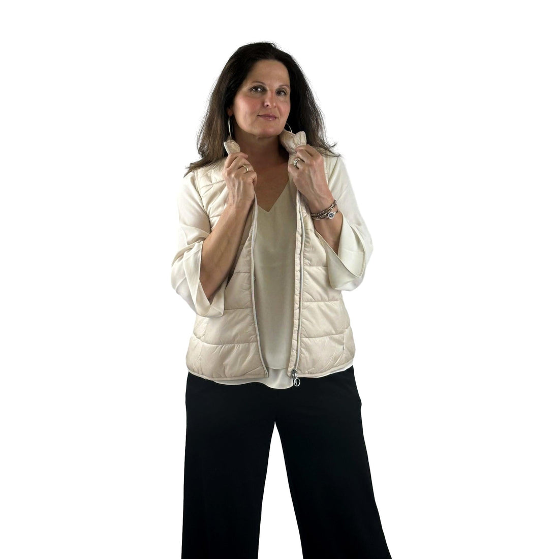 Steppweste mit angeschnittenem Kragen. Mode von Betty Barclay. Seidel Moden Onlineshop