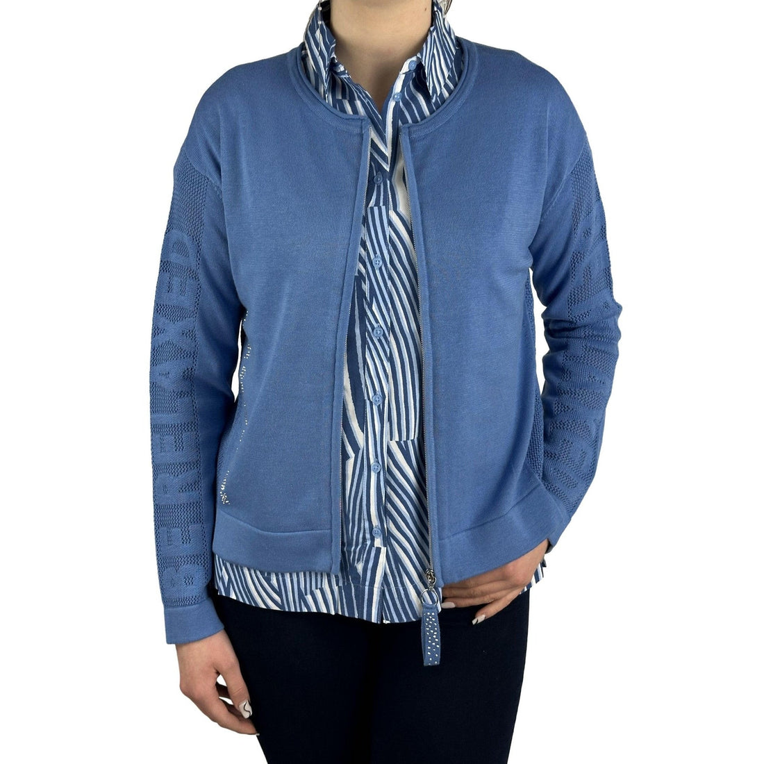 Strickjacke mit Strassschmuck. Mode von Betty Barclay. Seidel Moden Onlineshop