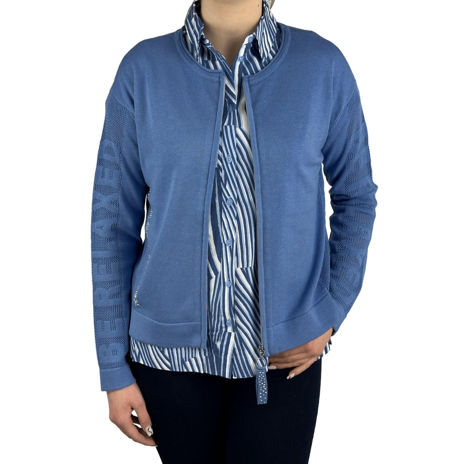 Strickjacke mit Strassschmuck. Mode von Betty Barclay. Seidel Moden Onlineshop