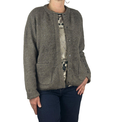 Strickjacke mit Lurex. Mode von Betty Barclay. Seidel Moden Onlineshop