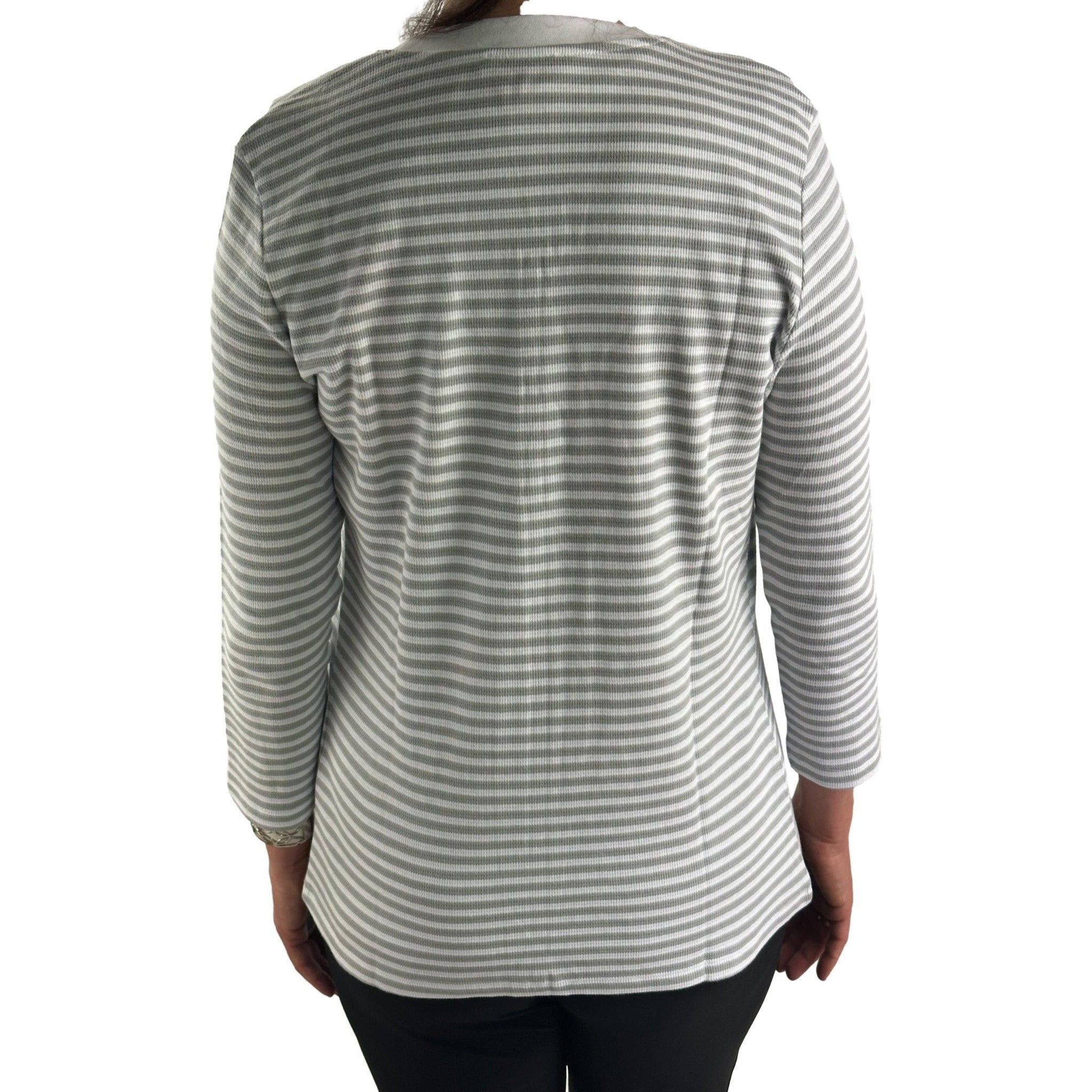 Sweatjacke mit Streifenmuster. Mode von Betty Barclay. Seidel Moden Onlineshop