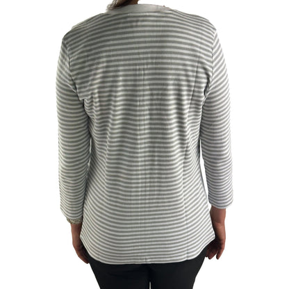 Sweatjacke mit Streifenmuster. Mode von Betty Barclay. Seidel Moden Onlineshop