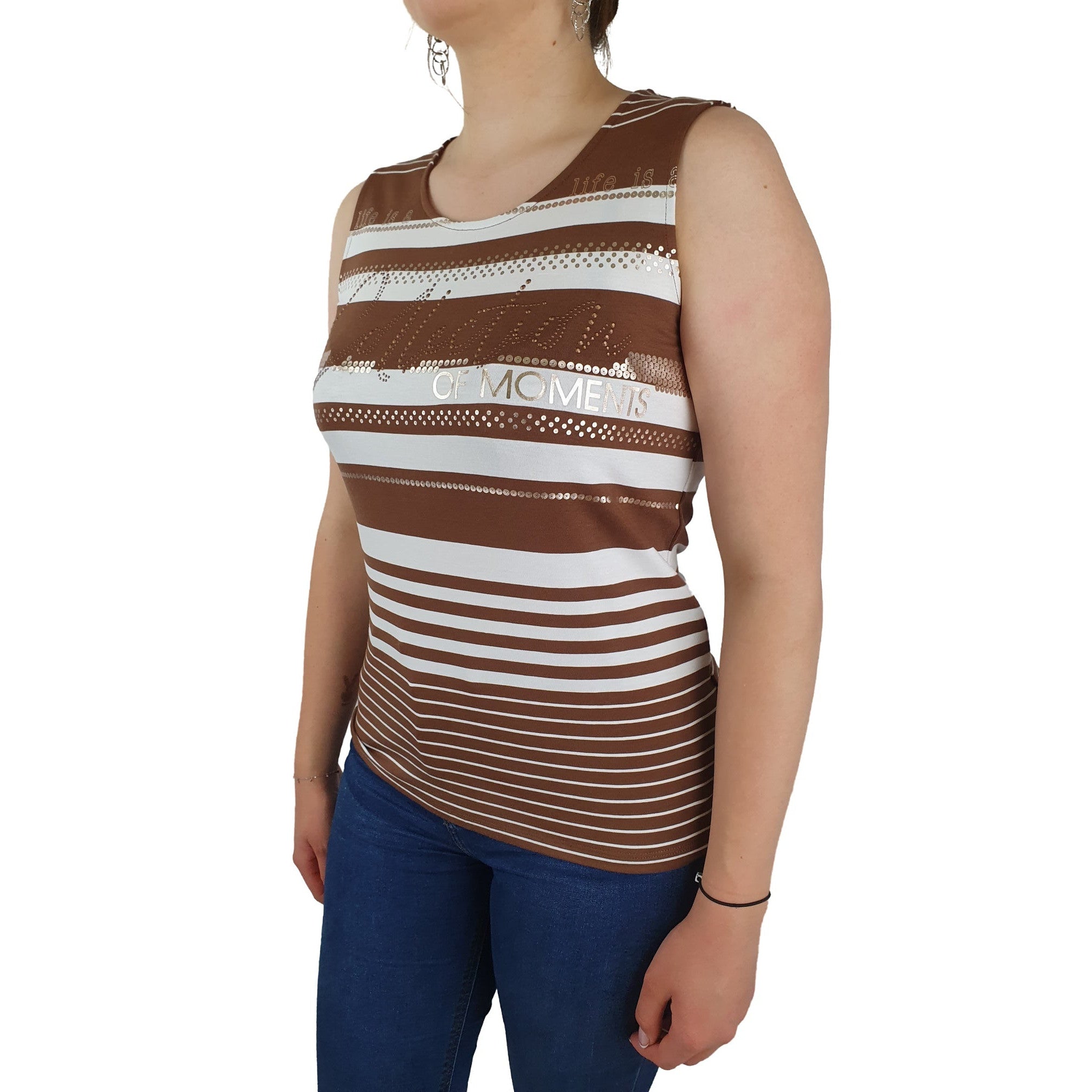 Top mit Pailletten und Strass. Mode von Betty Barclay. Seidel Moden Onlineshop