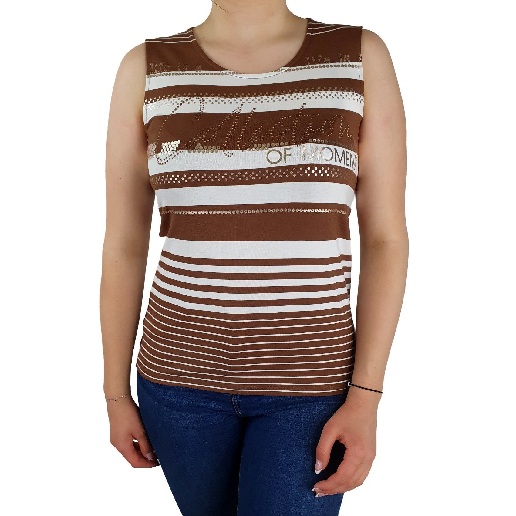 Top mit Pailletten und Strass. Mode von Betty Barclay. Seidel Moden Onlineshop