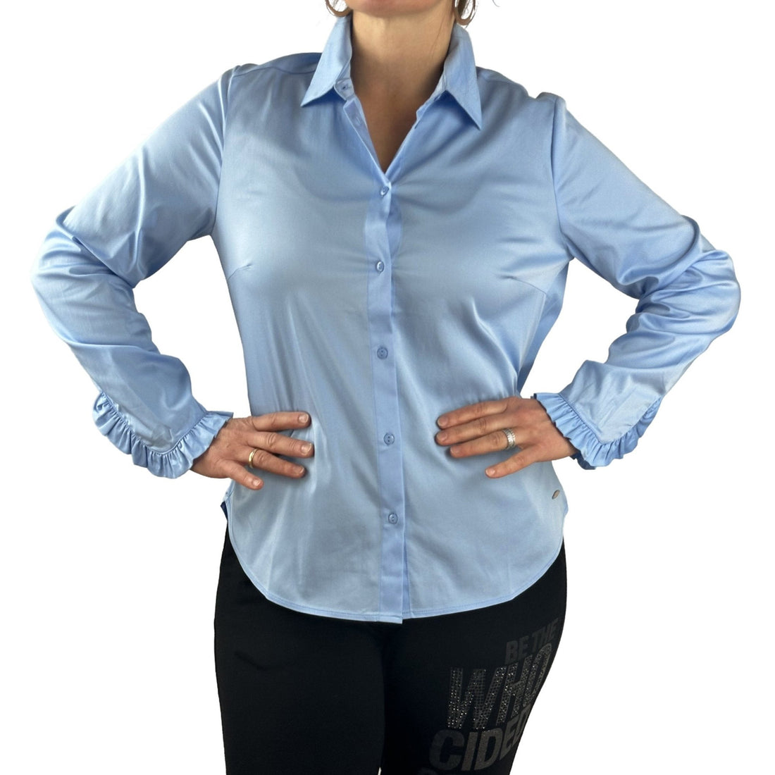 Bluse mit gerüschten Ärmeln. Mode von Betty &amp; Co. Seidel Moden Onlineshop