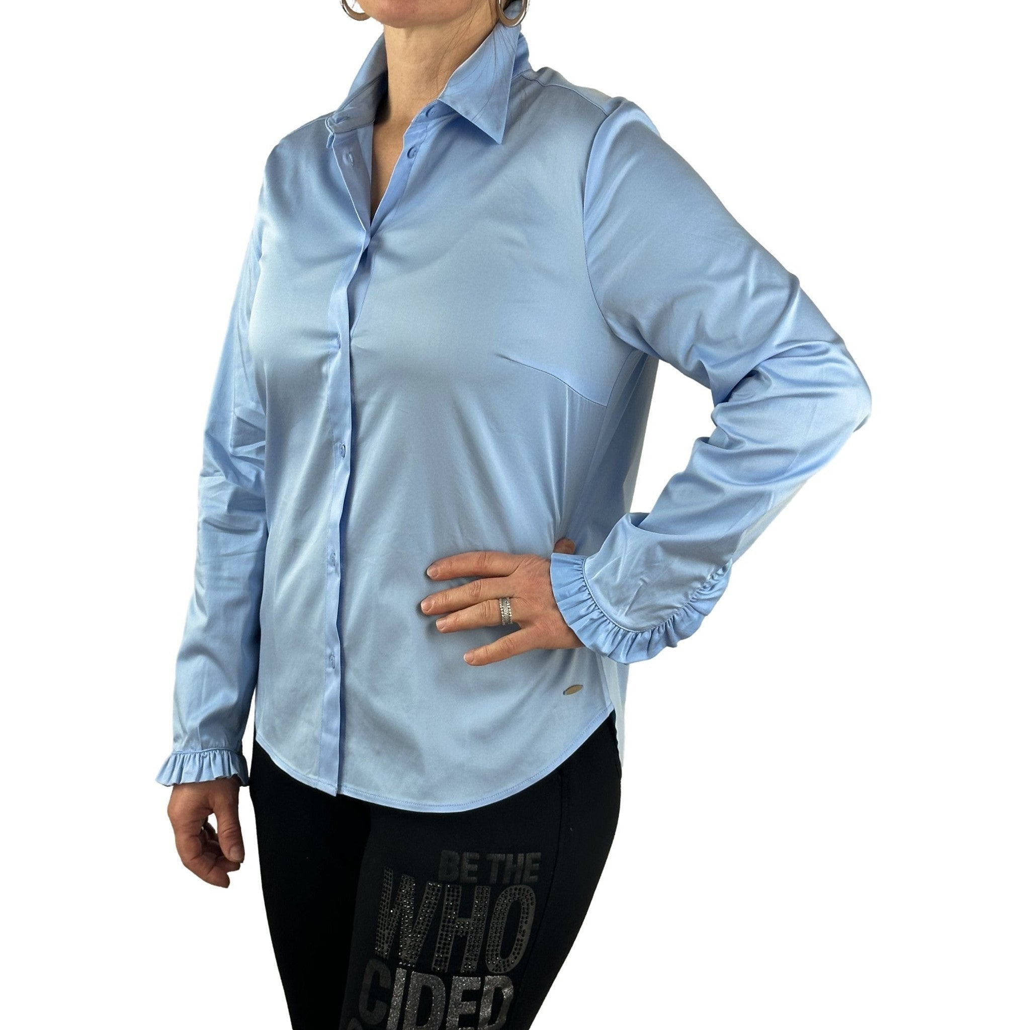 Bluse mit gerüschten Ärmeln. Mode von Betty &amp; Co. Seidel Moden Onlineshop
