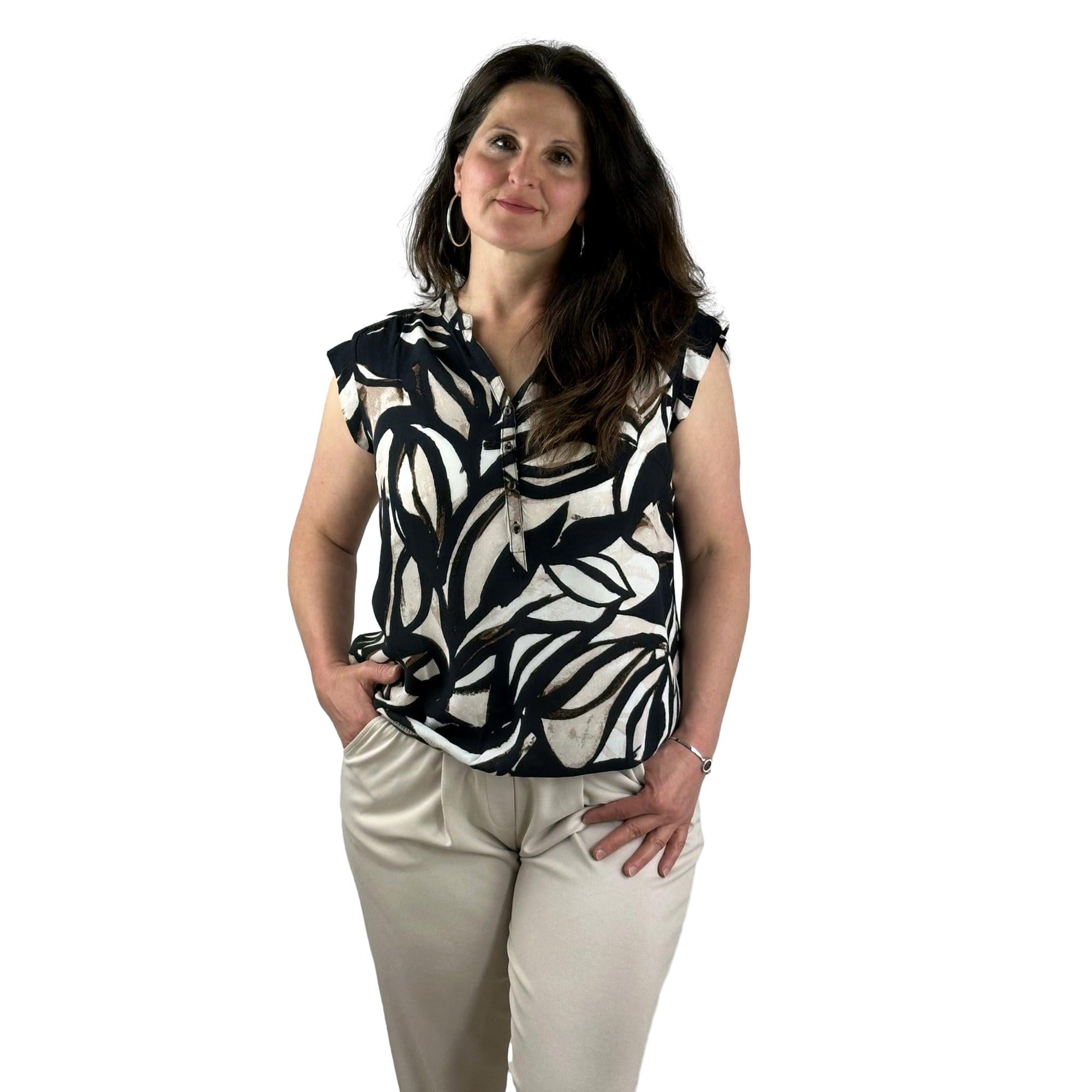 Bluse gemustert. Mode von Betty &amp; Co. Seidel Moden Onlineshop