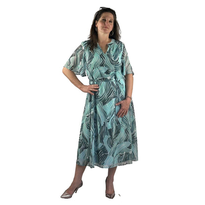 Kleid mit V-Ausschnitt. Mode von Betty &amp; Co. Seidel Moden Onlineshop