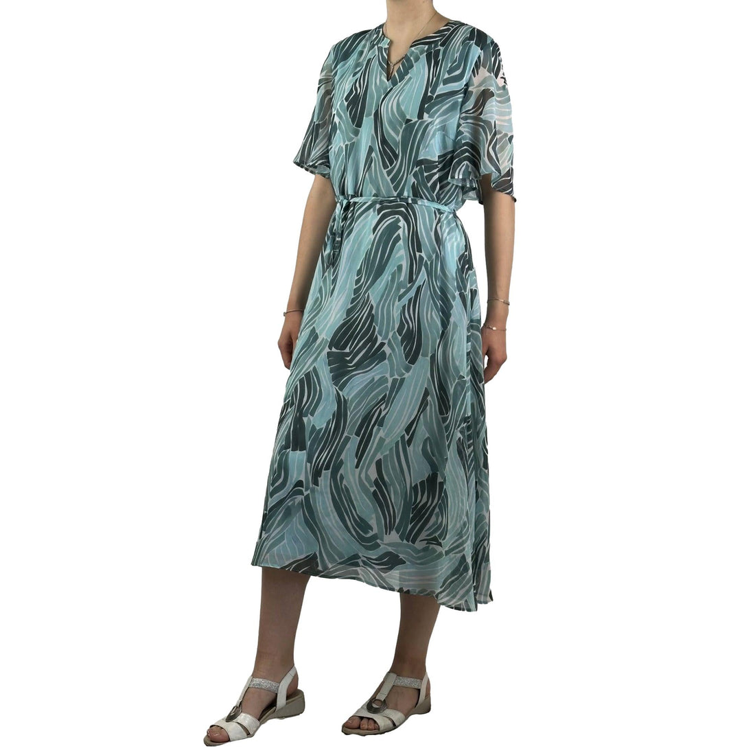 Kleid mit V-Ausschnitt. Mode von Betty &amp; Co. Seidel Moden Onlineshop