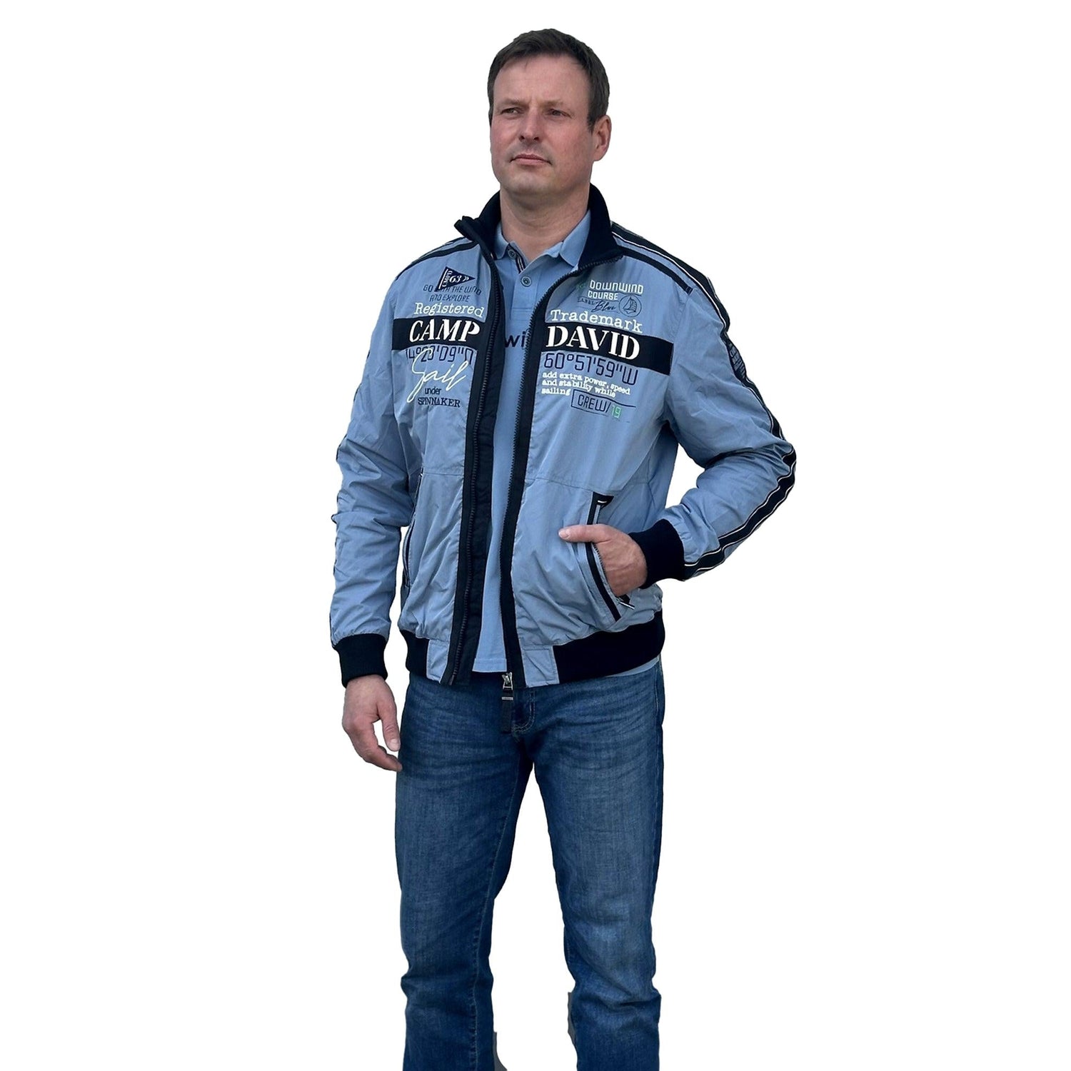Jacke mit Schriftzug. Mode von Camp David. Seidel Moden Onlineshop