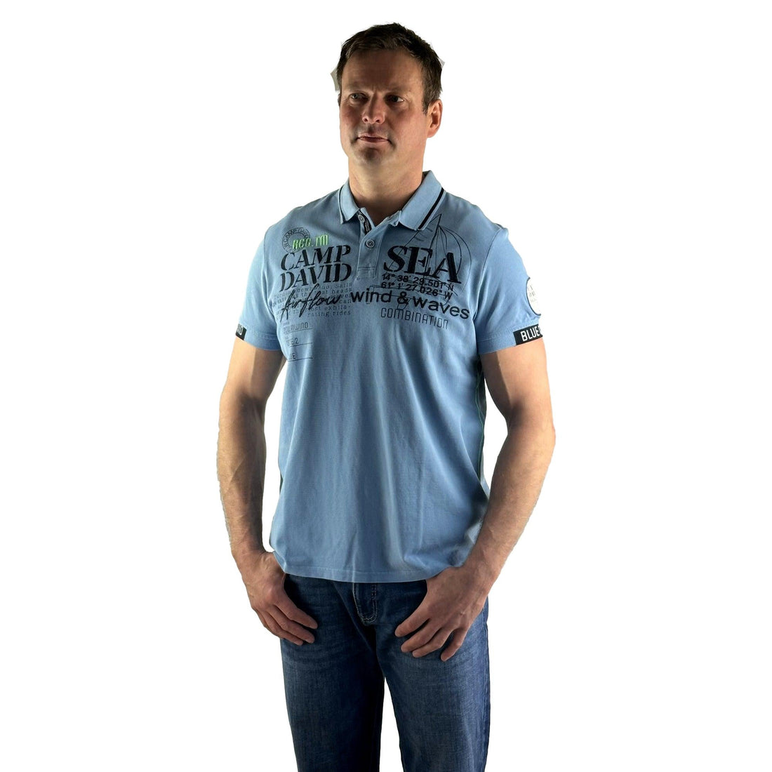 Polo mit Knöpfen. Mode von Camp David. Seidel Moden Onlineshop