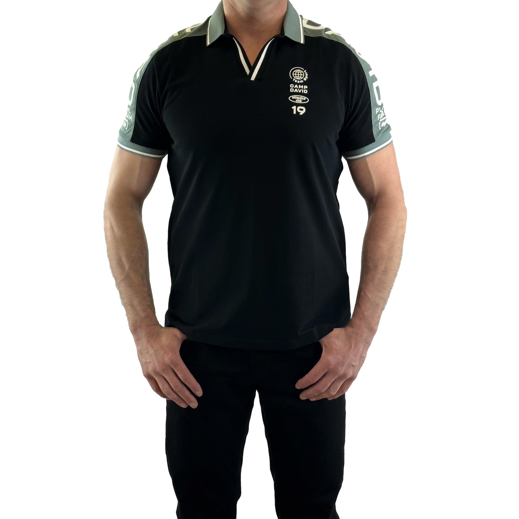 Polo mit V-Ausschnitt. Mode von Camp David. Seidel Moden Onlineshop