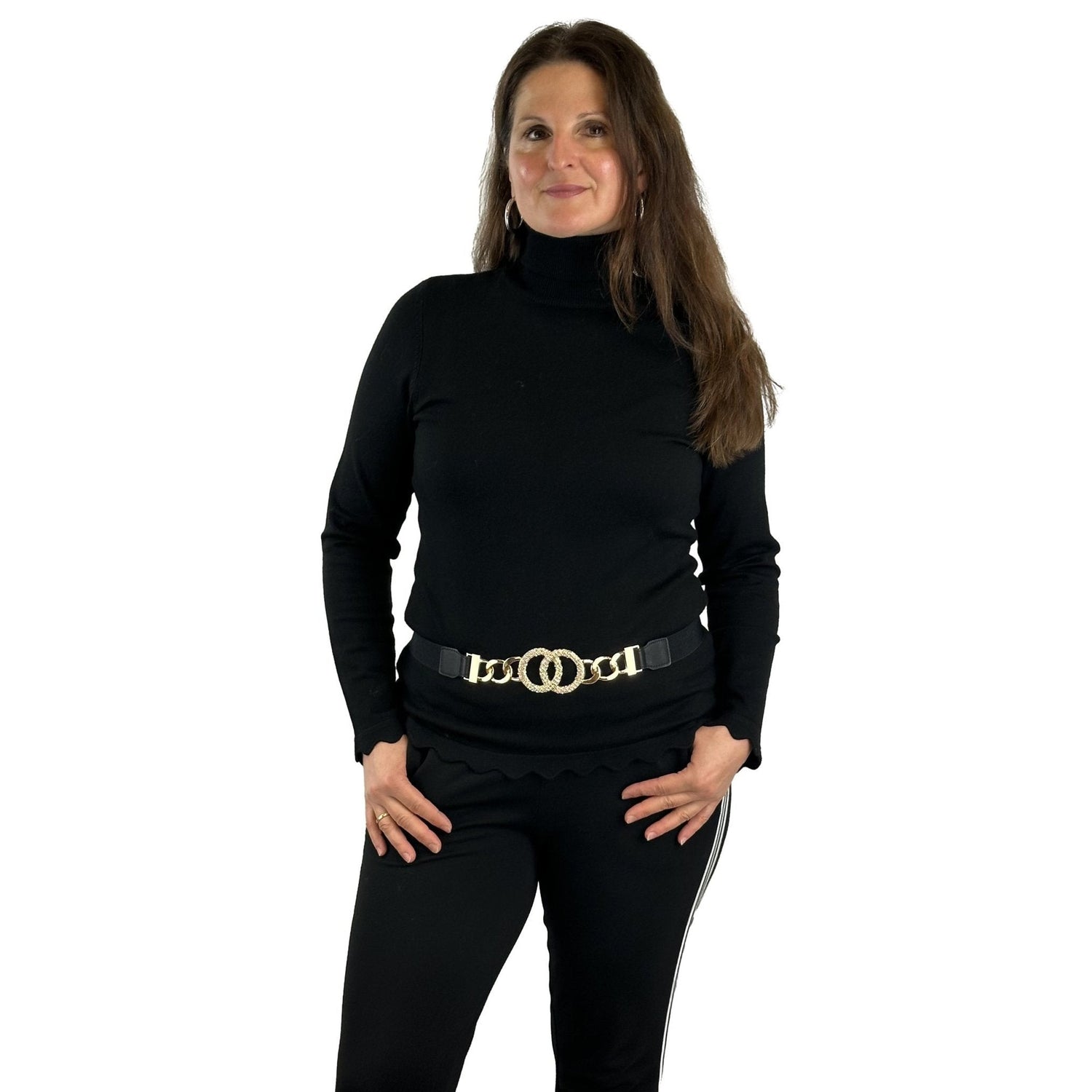 Stretch Gürtel mit edler Schnalle. Mode von Cassandra. Seidel Moden Onlineshop