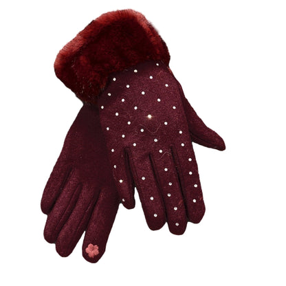 Handschuhe mit Strass. Mode von Cassandra. Seidel Moden Onlineshop