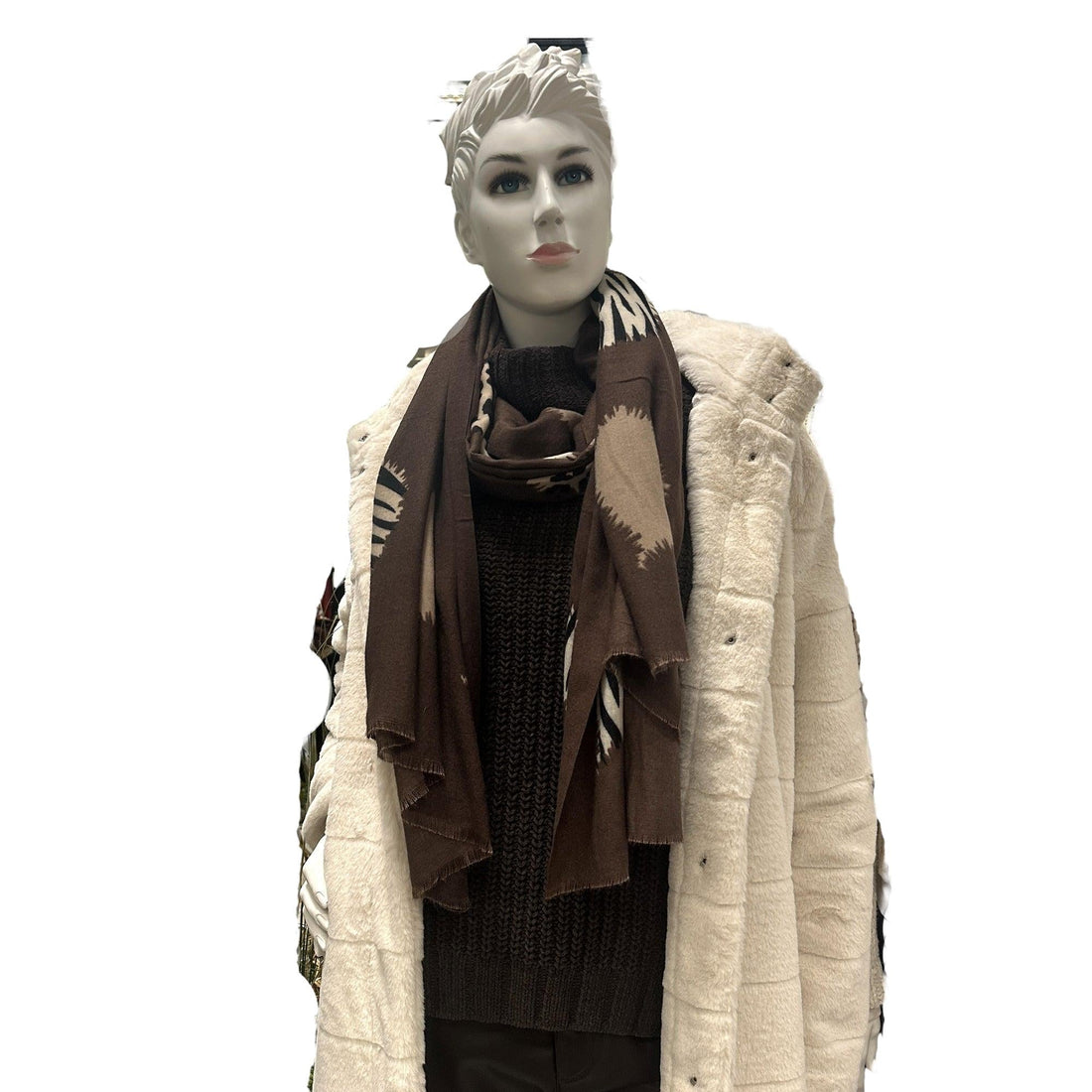 Schal mit Herzen. Mode von Cassandra. Seidel Moden Onlineshop