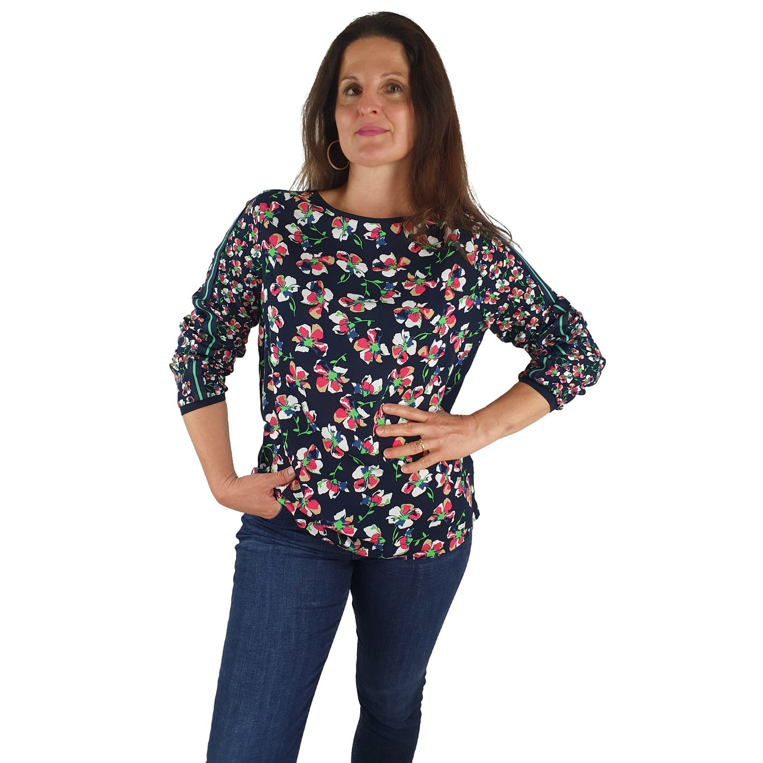 Schluse mit floralem Print. Mode von Cecil. Seidel Moden Onlineshop