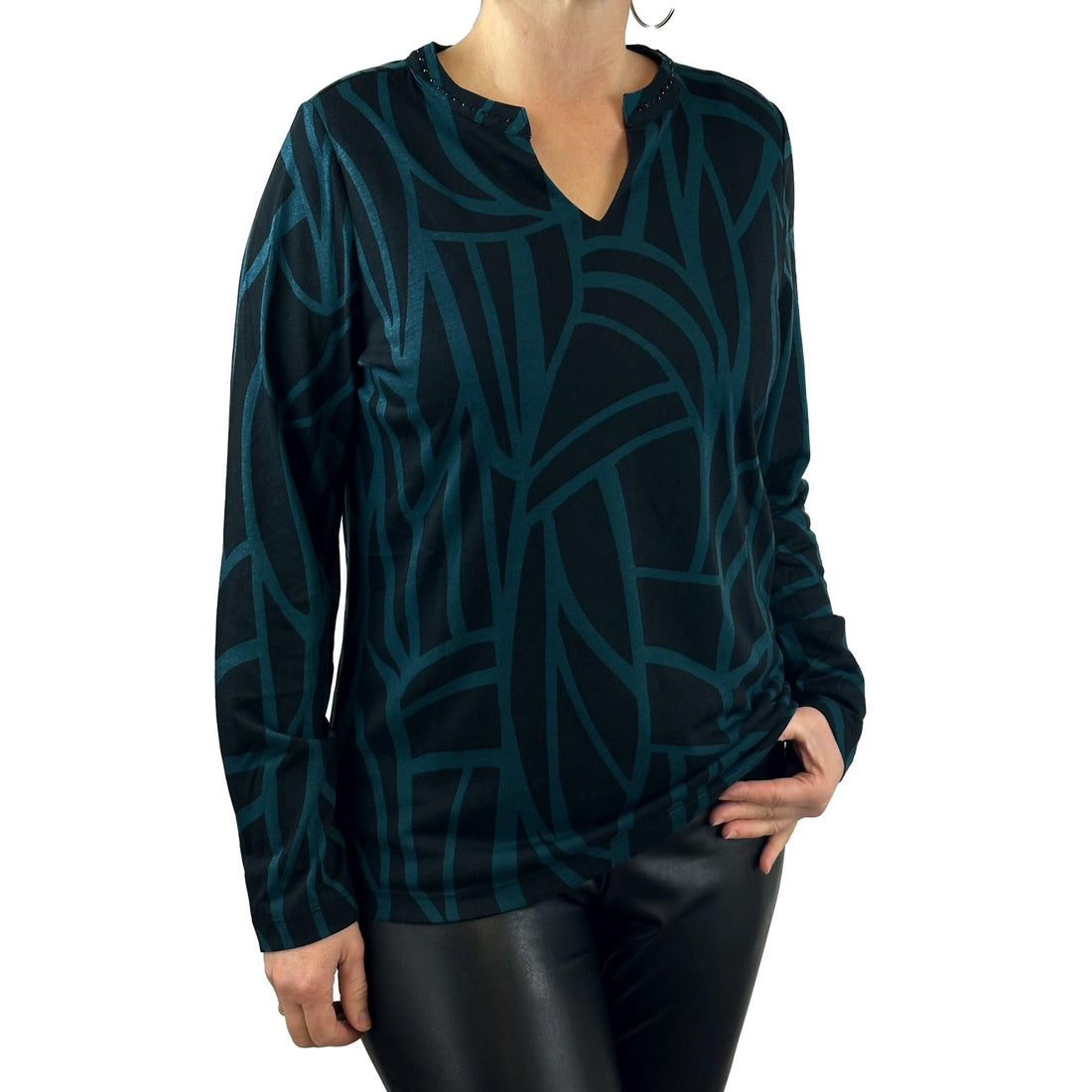 Schluse mit Glitzersteinen. Mode von Cecil. Seidel Moden Onlineshop