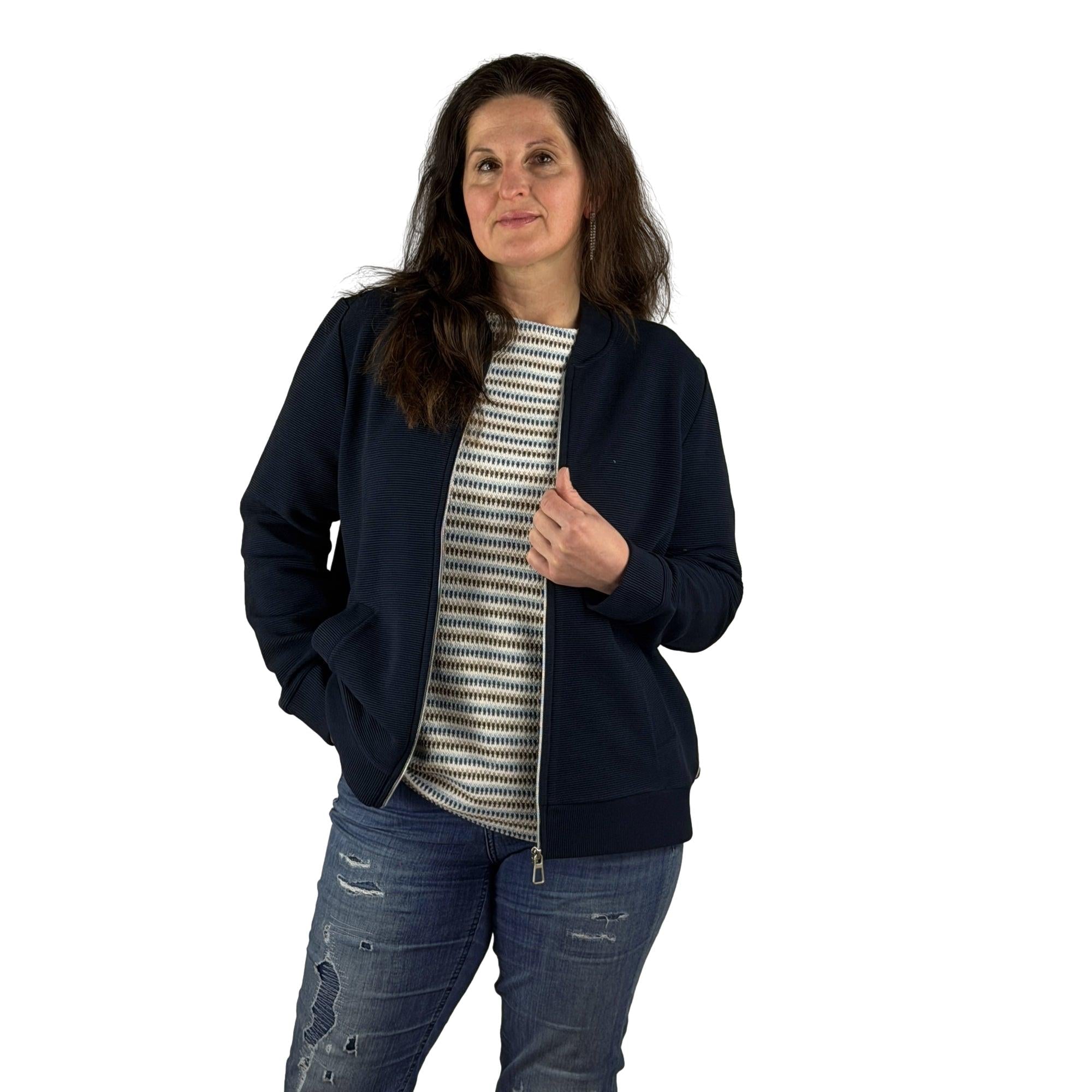 Sweatjacke mit Struktur - Mode von Cecil