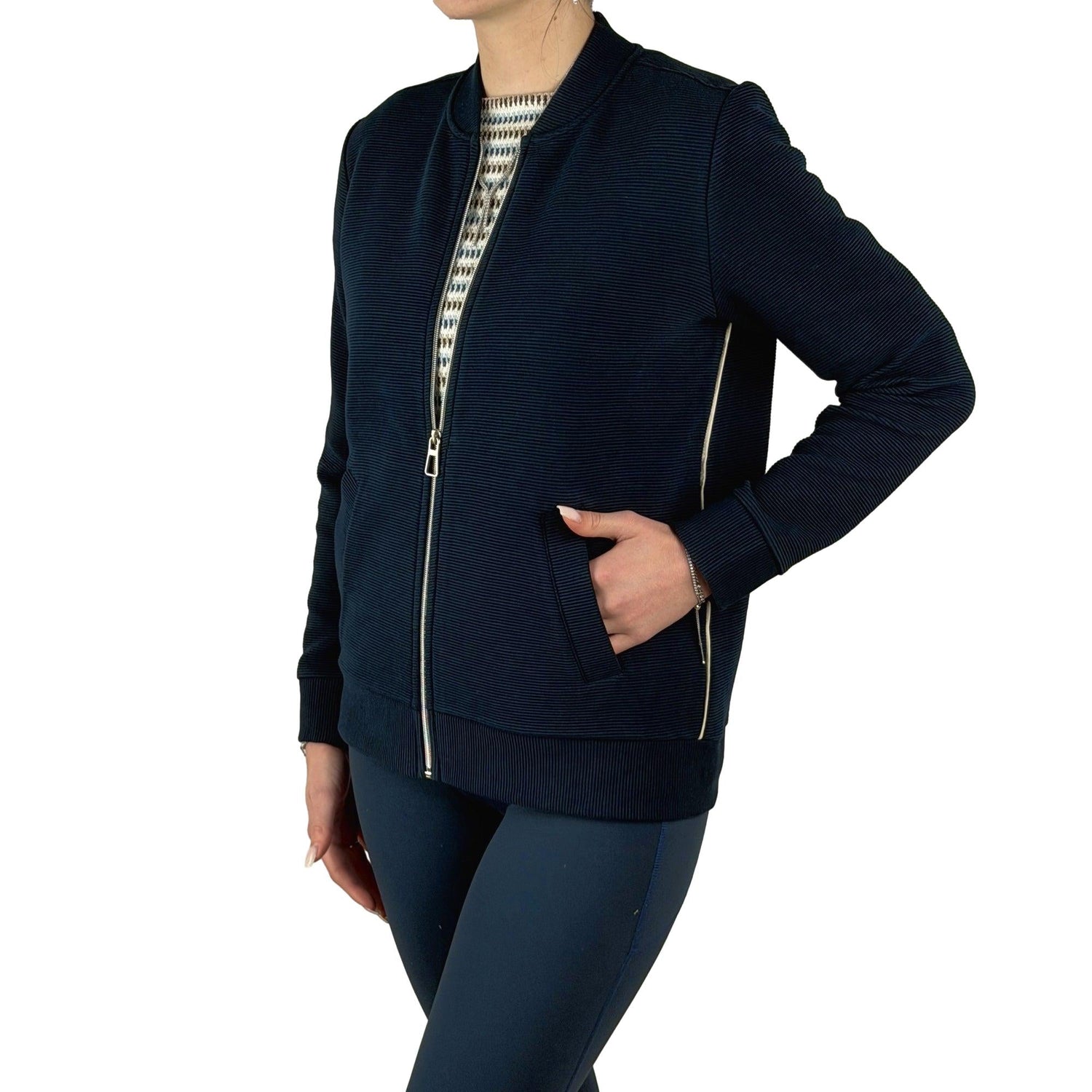 Sweatjacke mit Struktur - Mode von Cecil