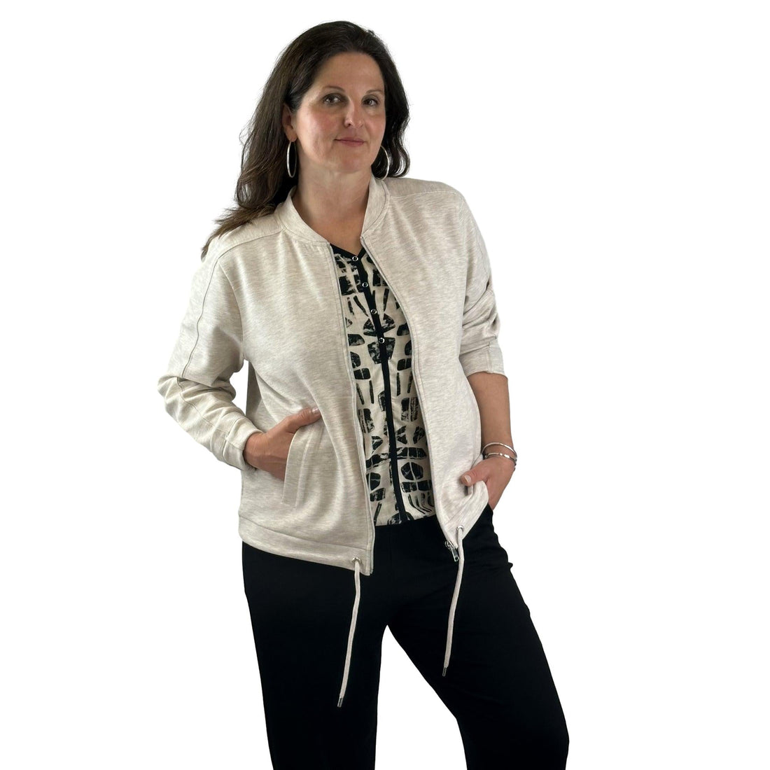Sweatjacke mit Taschen - Mode von Cecil