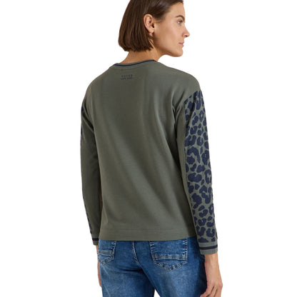 Sweatshirt mit Leoärmeln - Mode von Cecil