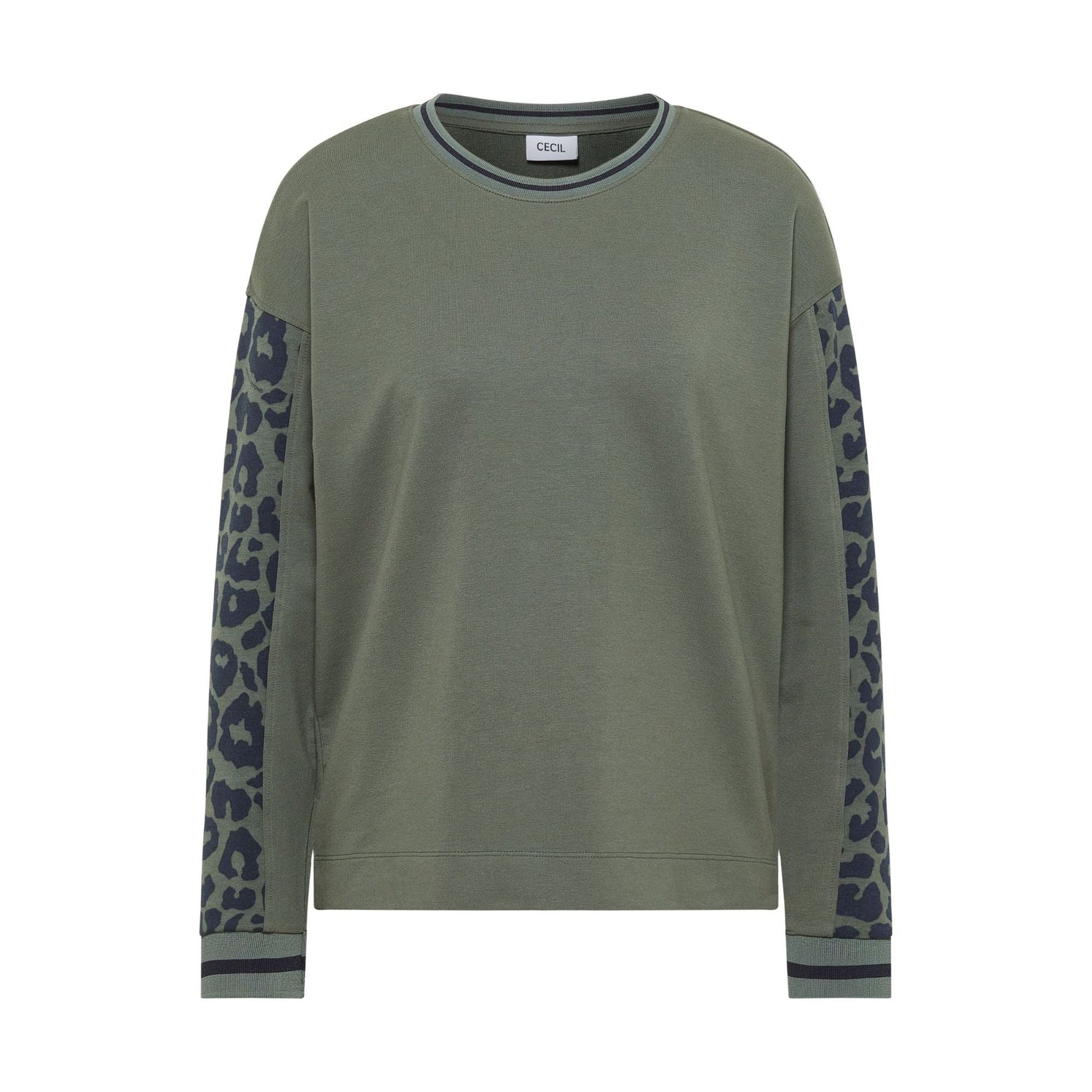Sweatshirt mit Leoärmeln - Mode von Cecil