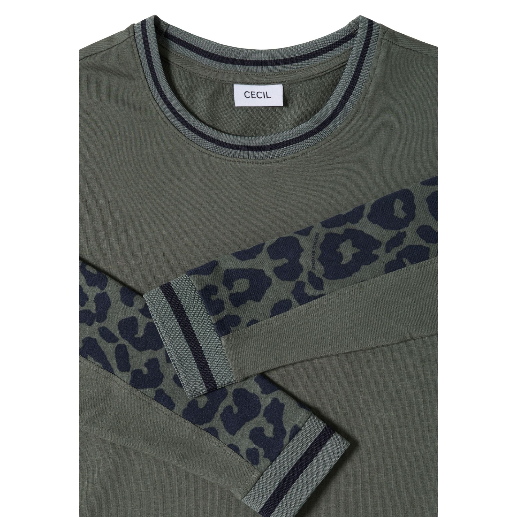 Sweatshirt mit Leoärmeln - Mode von Cecil
