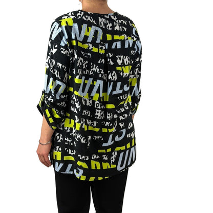 Bluse mit Allover - Print - Mode von Doris Streich