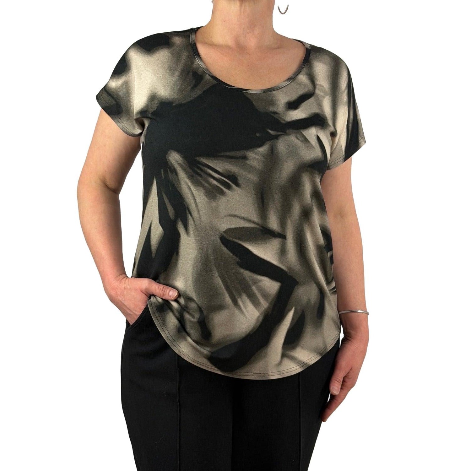 Shirt mit Allover - Print - Mode von Doris Streich