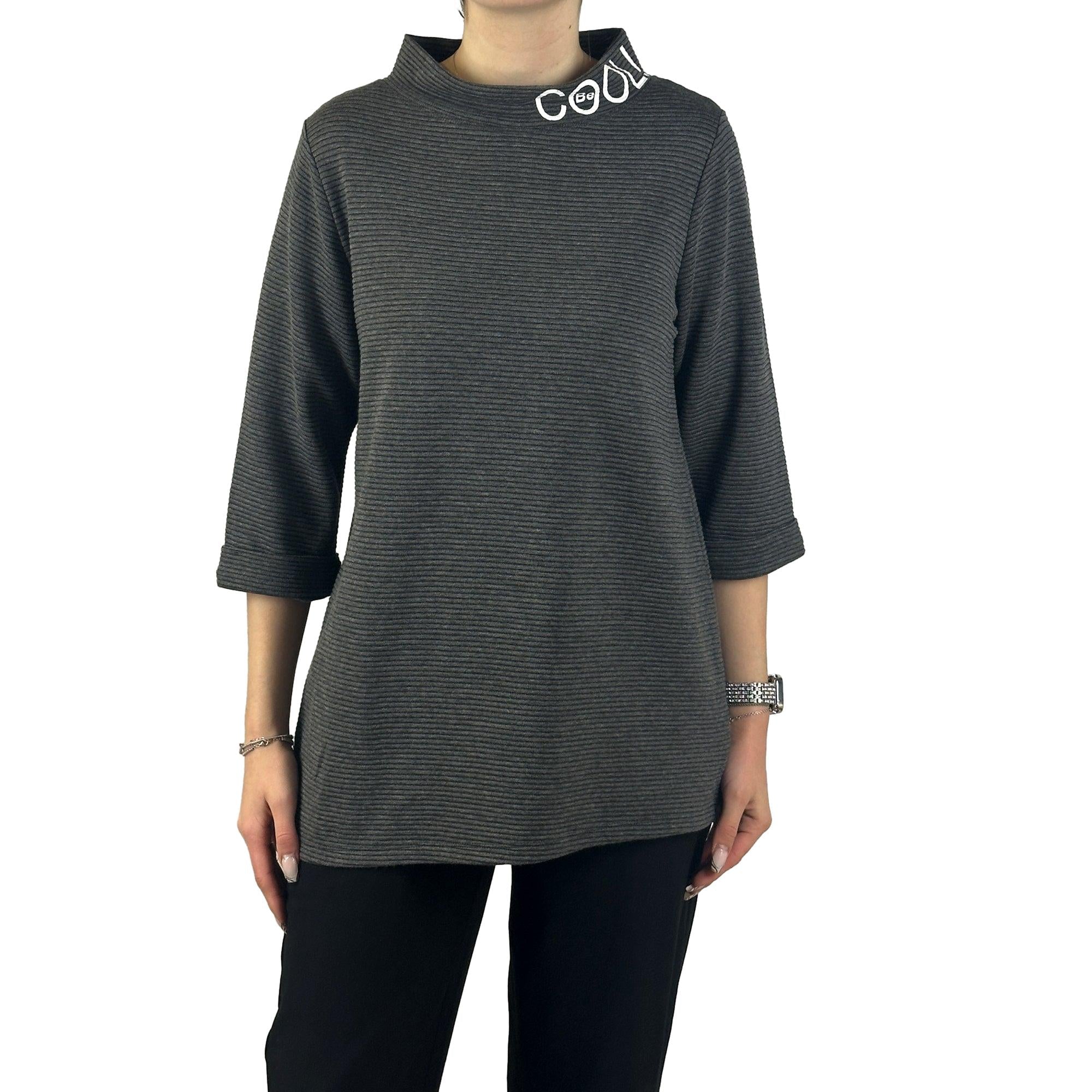 Sweatshirt mit Schriftzug. Mode von Doris Streich. Seidel Moden Onlineshop