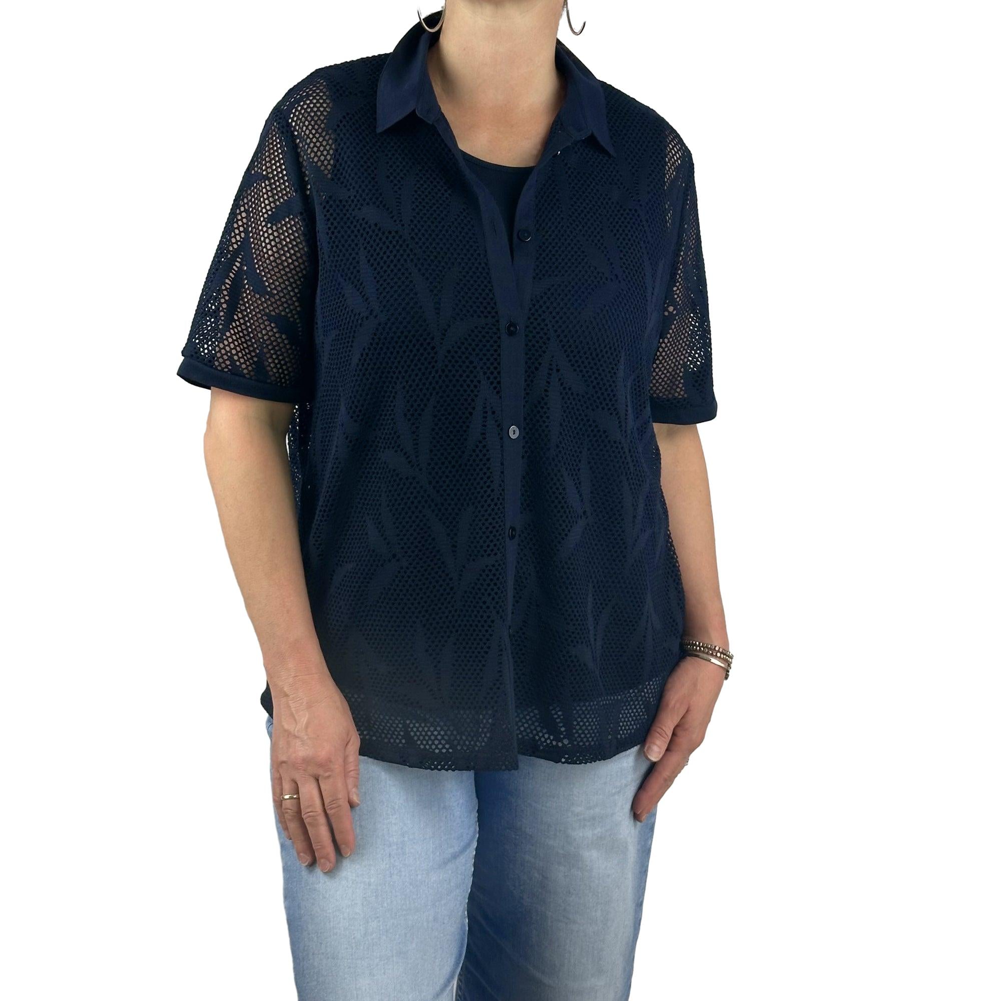 Bluse aus Netz. Mode von Frank Walder. Seidel Moden Onlineshop