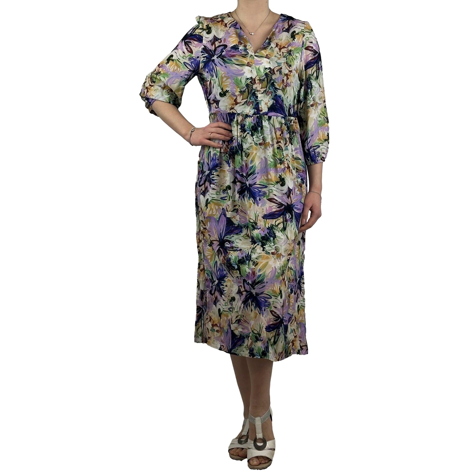 Kleid mit floralem Print. Mode von Hajo. Seidel Moden Onlineshop