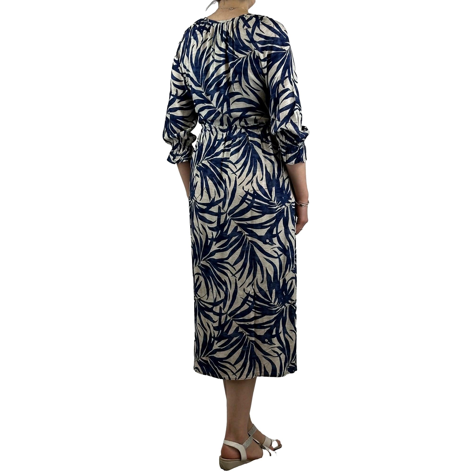 Kleid mit V-Ausshnitt. Mode von Hajo. Seidel Moden Onlineshop