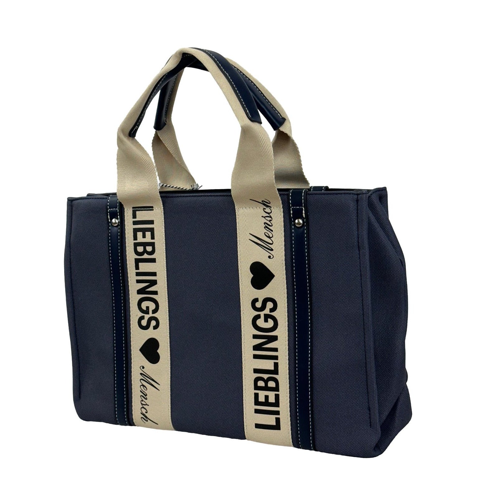 Handtasche mit Schriftzug. Mode von Cassandra. Seidel Moden Onlineshop
