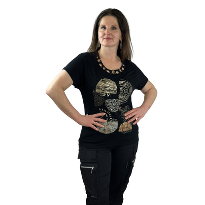 Shirt mit edlem Front-Print. Mode von Kalisson. Seidel Moden Onlineshop