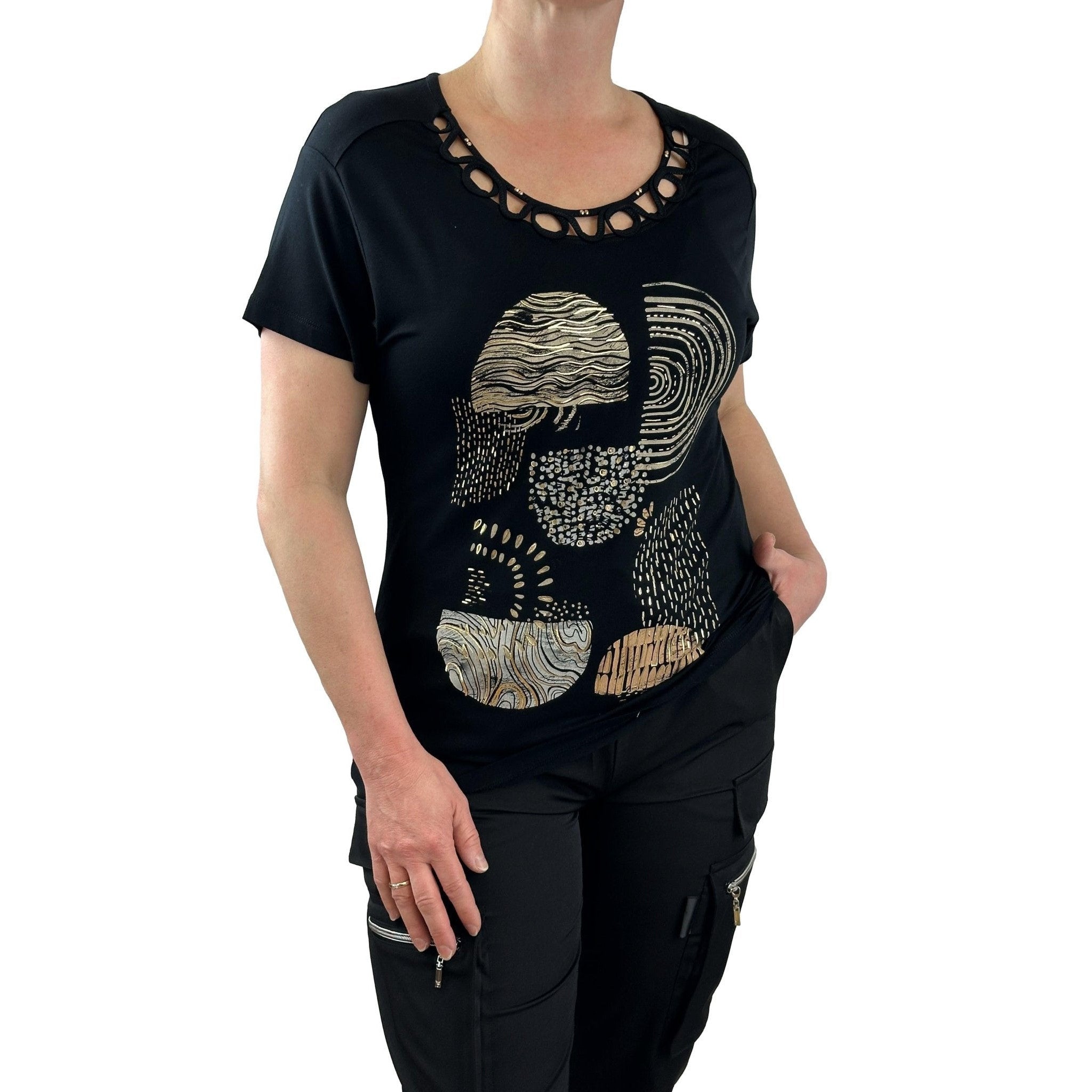Shirt mit edlem Front-Print. Mode von Kalisson. Seidel Moden Onlineshop