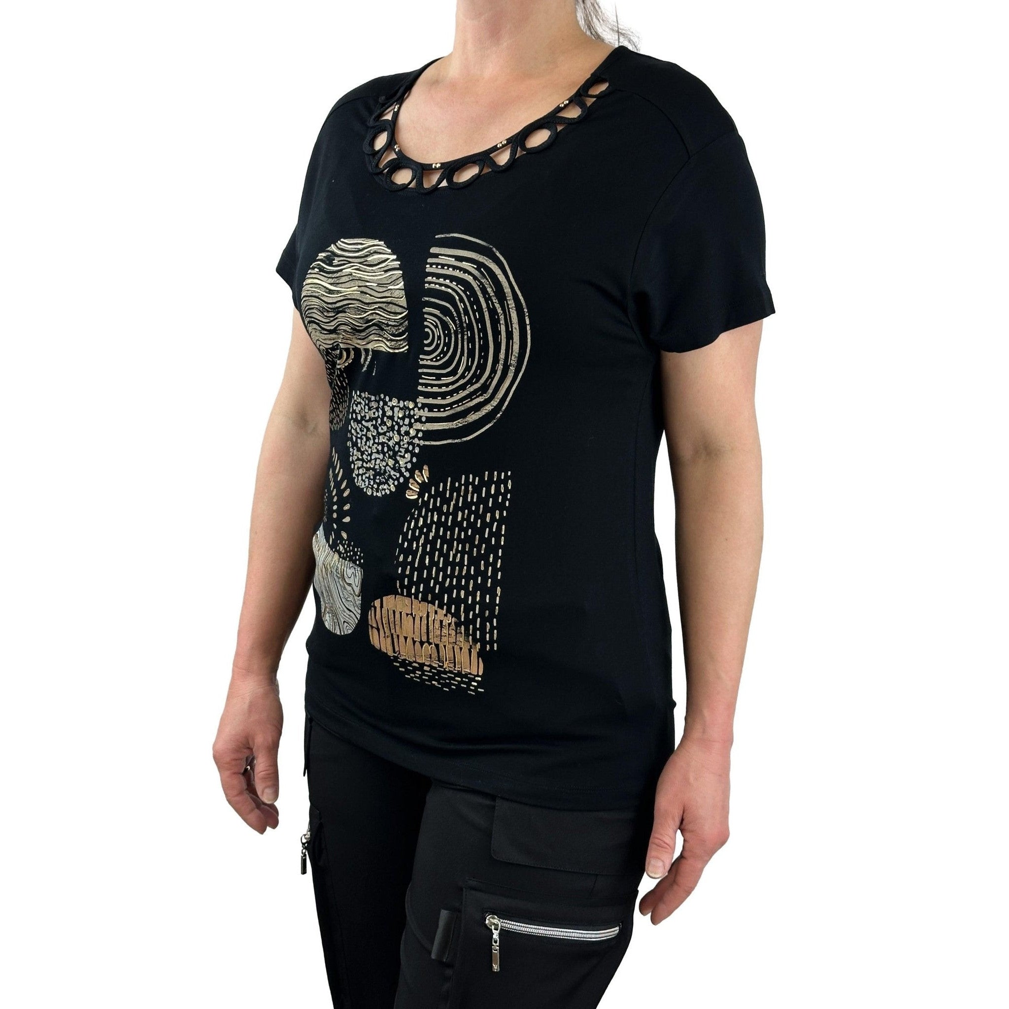 Shirt mit edlem Front-Print. Mode von Kalisson. Seidel Moden Onlineshop