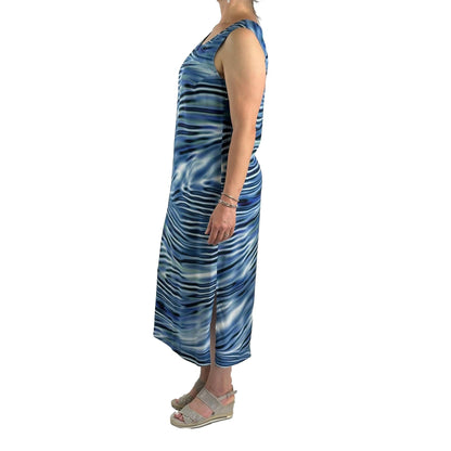 Kleid lang und geschlitzt. Mode von Seidel. Seidel Moden Onlineshop