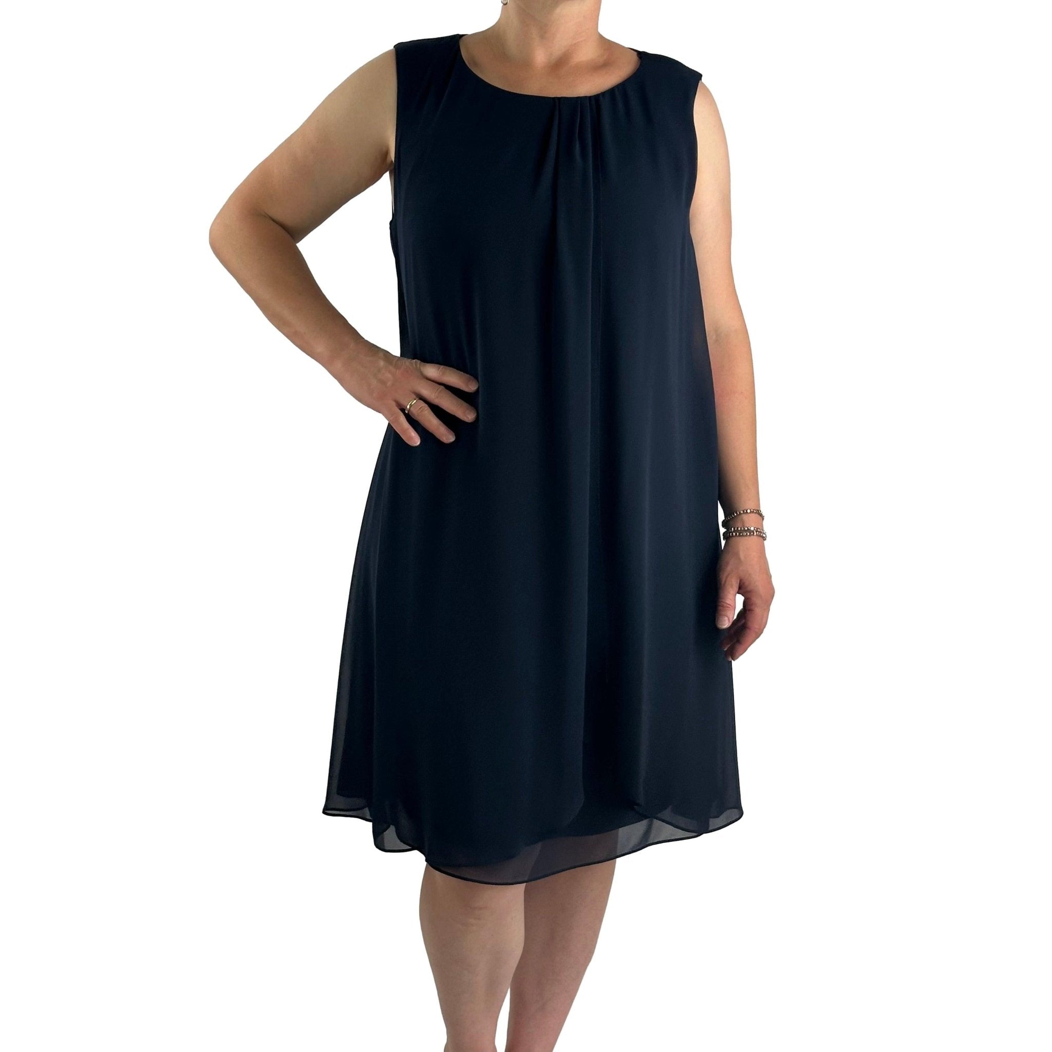 Kleid mit Chiffonüberwurf. Mode von Betty &amp; Co. Seidel Moden Onlineshop