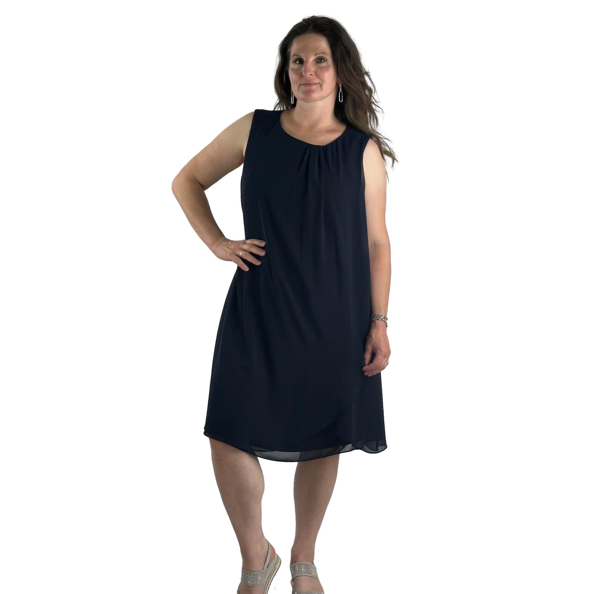 Kleid mit Chiffonüberwurf. Mode von Betty &amp; Co. Seidel Moden Onlineshop
