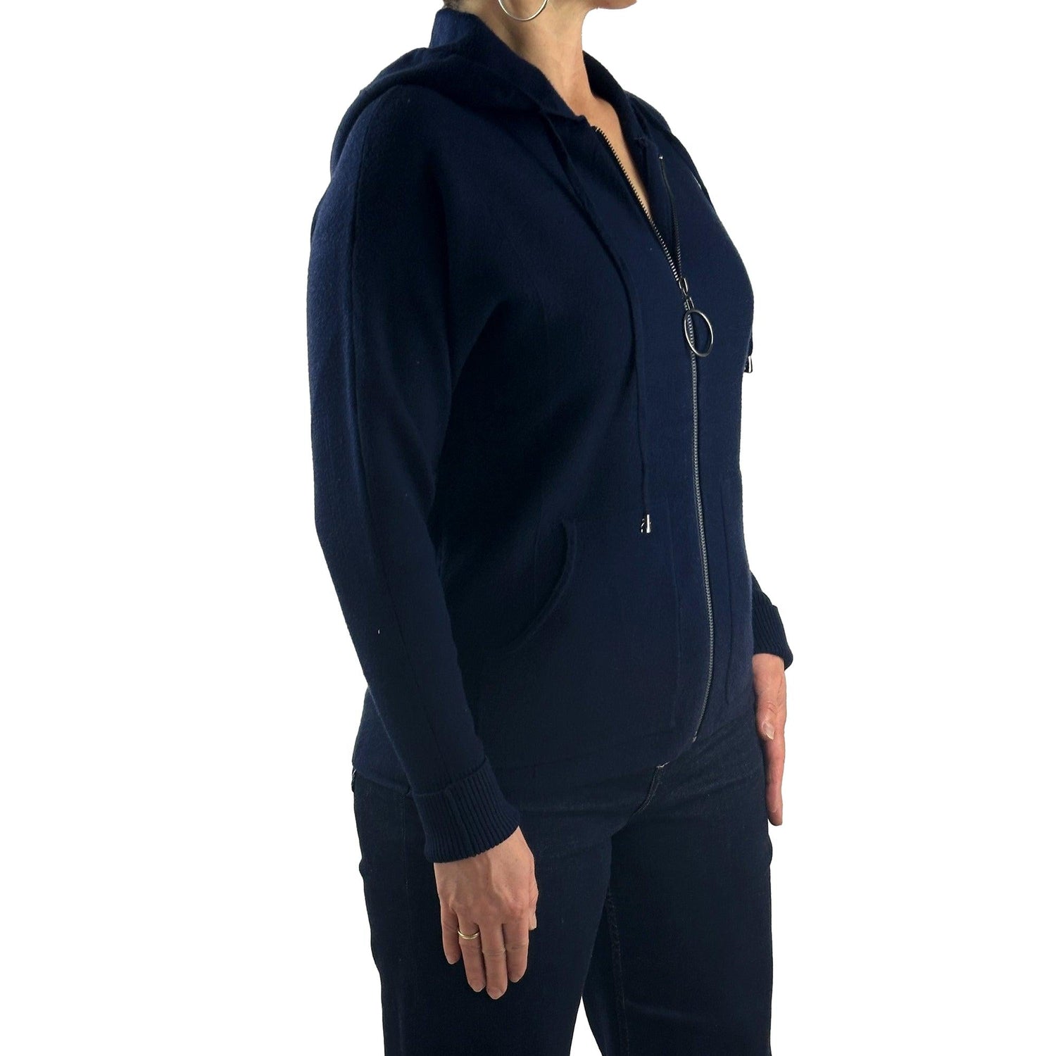 Strickjacke mit Kapuze. Mode von Marinello. Seidel Moden Onlineshop