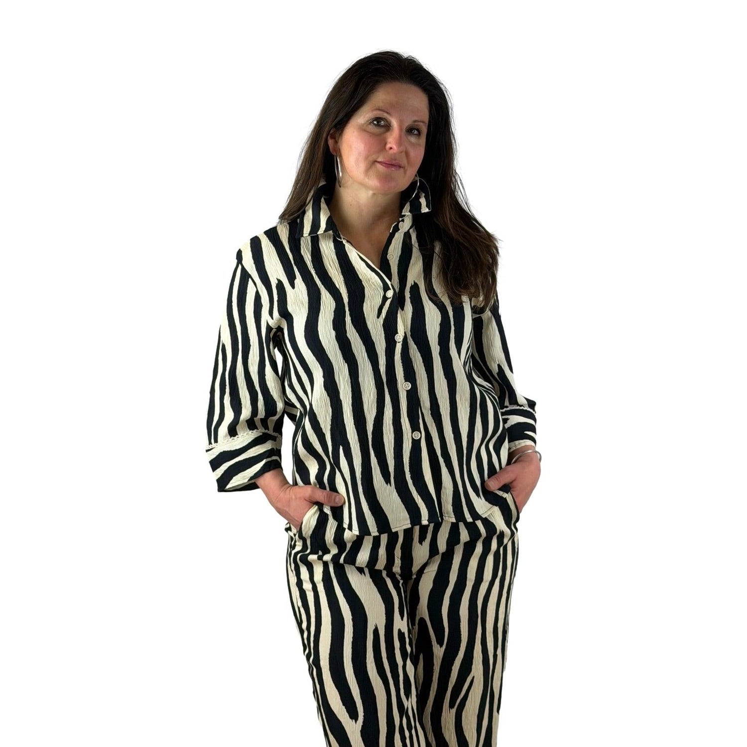 Bluse mit Allover - Print - Mode von MICHA