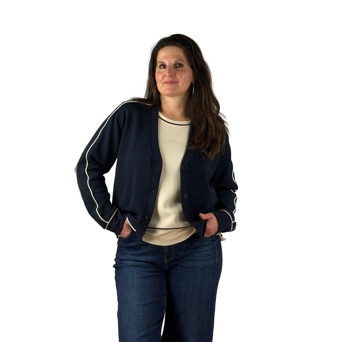 Sweatjacke mit Knöpfen - Mode von MICHA