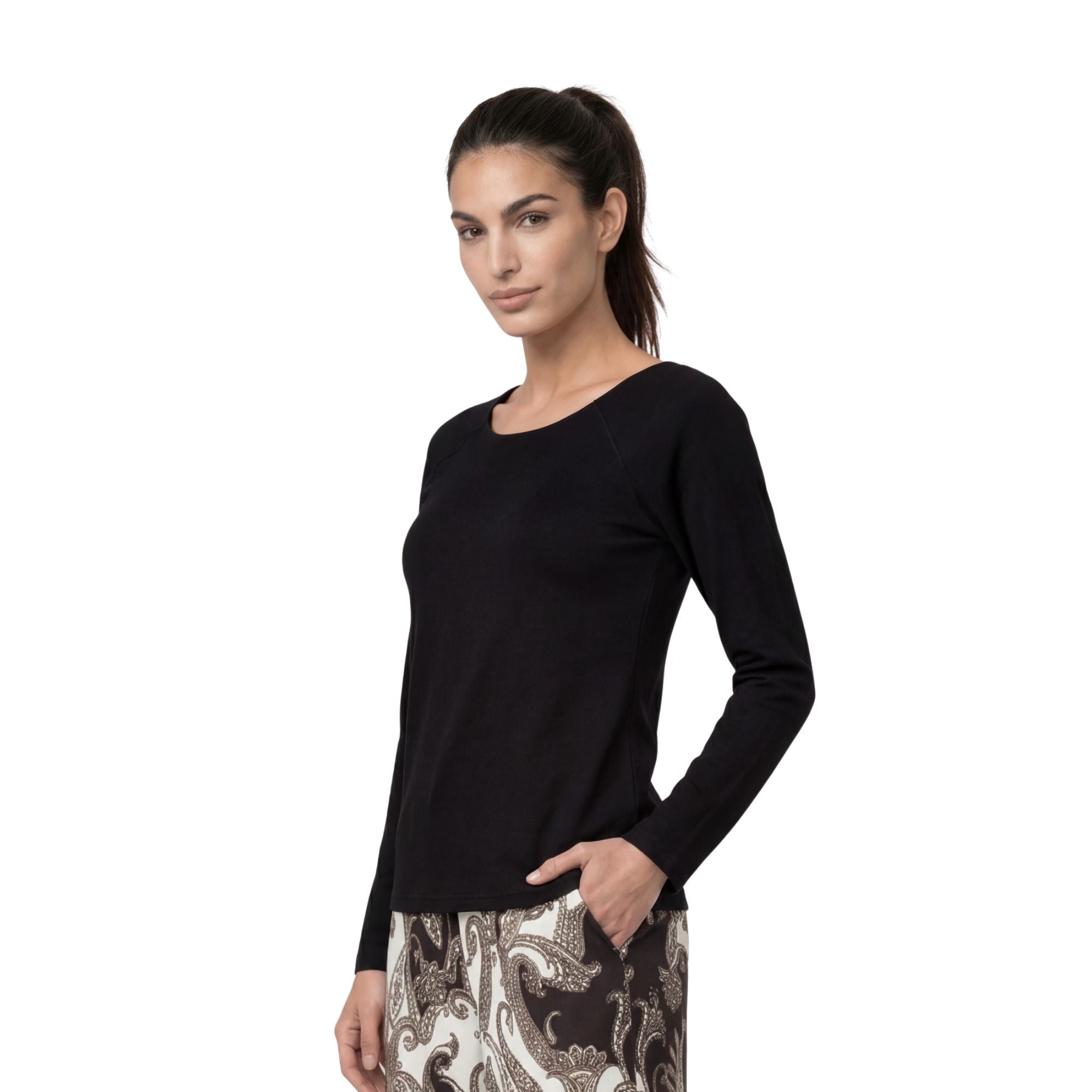 Basic-Langarmshirt - Mode von Monari